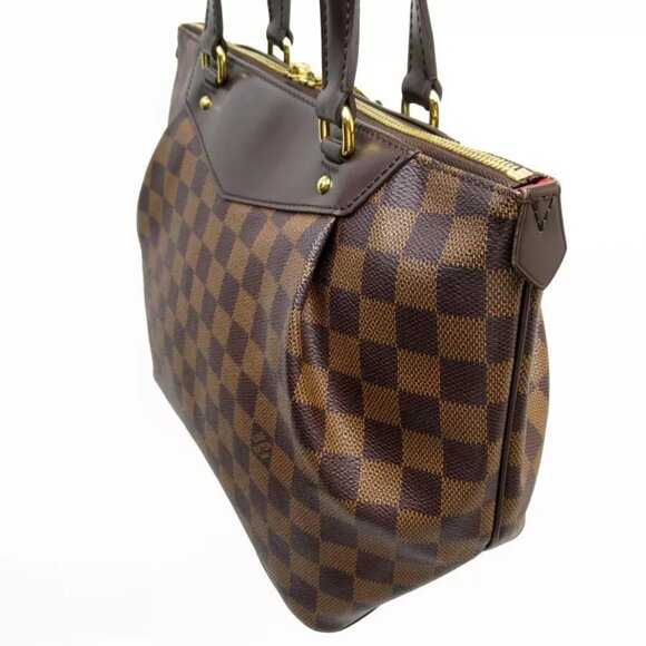 Auth LOUIS VUITTON Handbag Ebene Damier canvas - Picture 2 of 16